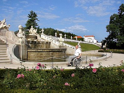 The Cascade Fountain in the Castle Gardens in Český Krumlov, foto: Lubor Mrázek 